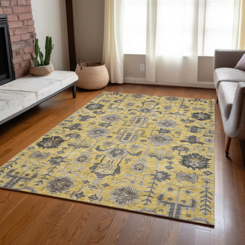 Alta Washable Oriental Indoor / Outdoor Rug, Rectangle 8' x 10'