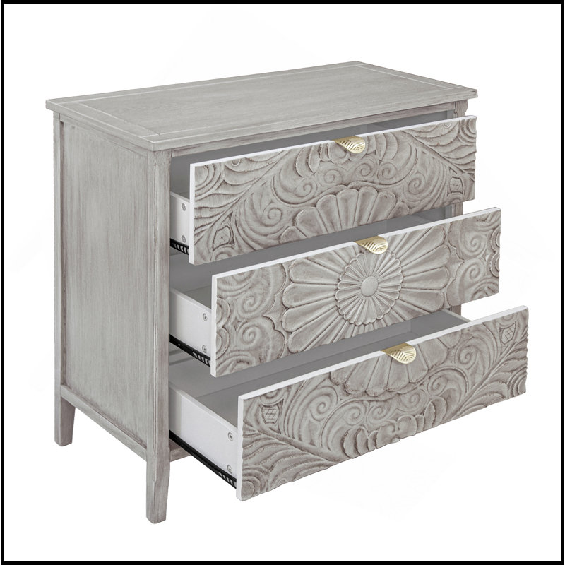 Exquise armoire à 3 tiroirs pour différentes pièces, mettant en valeur le style américain