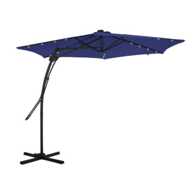 Dantez 10' Lighted Cantilever Umbrella