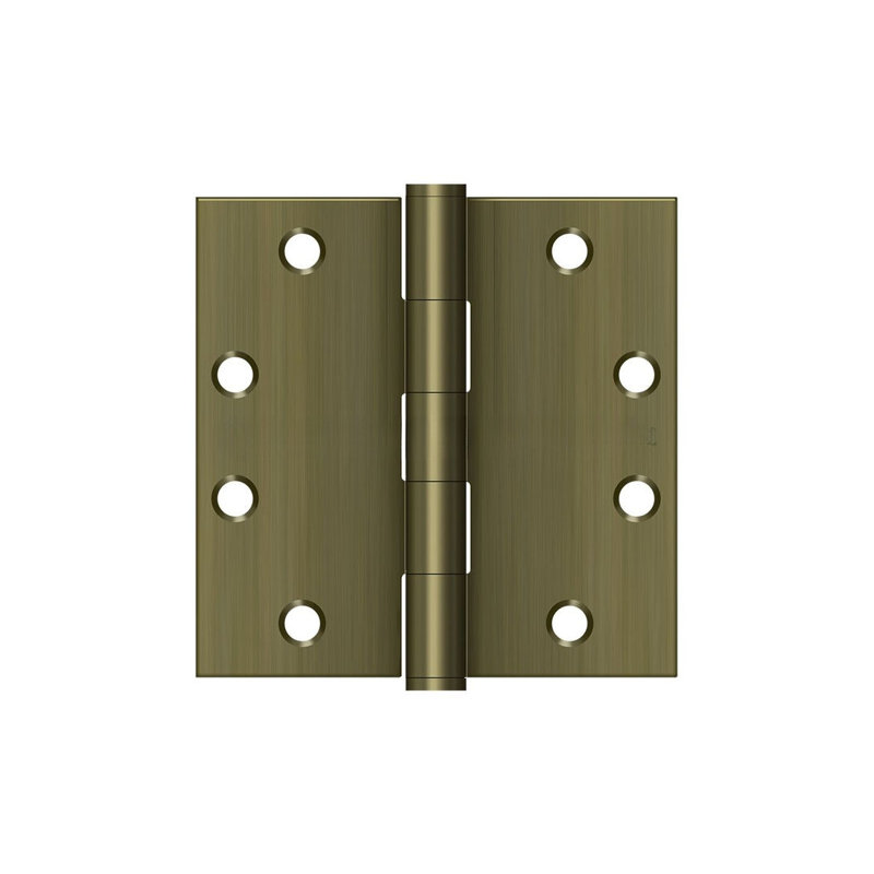 Steel Butt Bearing Hinge, Antique Brass