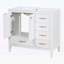 Meuble-lavabo 36 po avec lavabo, portes à fermeture douce, 4 tiroirs, structure en bois et poignées résistantes à la rouille-441991140