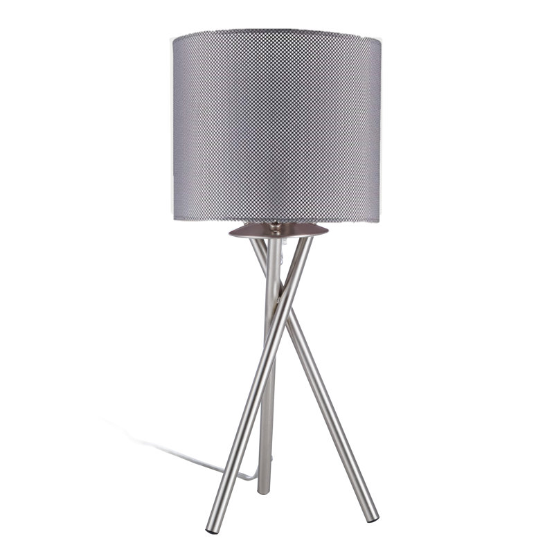 Lampe de table à trépied 15 po Amice, Gris