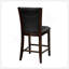 Ensemble de 2 chaises à hauteur de comptoir Modern Modern, similicuir brun foncé, finition espresso, bois franc massif