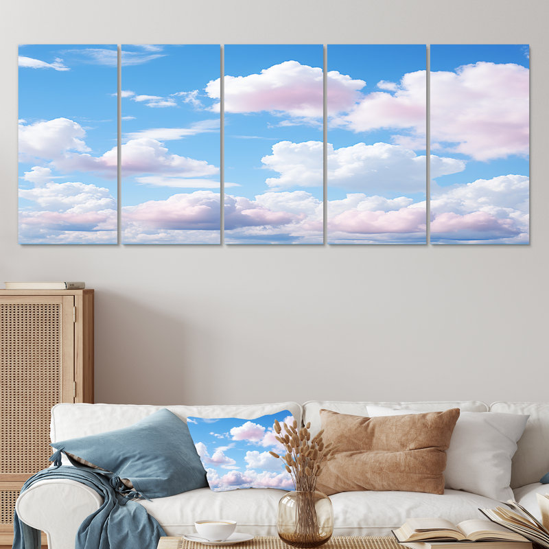 Sky Sky Horizon II - décor mural 5 pièces Sky, H 28 po x l 60 po