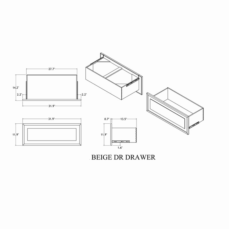 Commode beige Ciara
