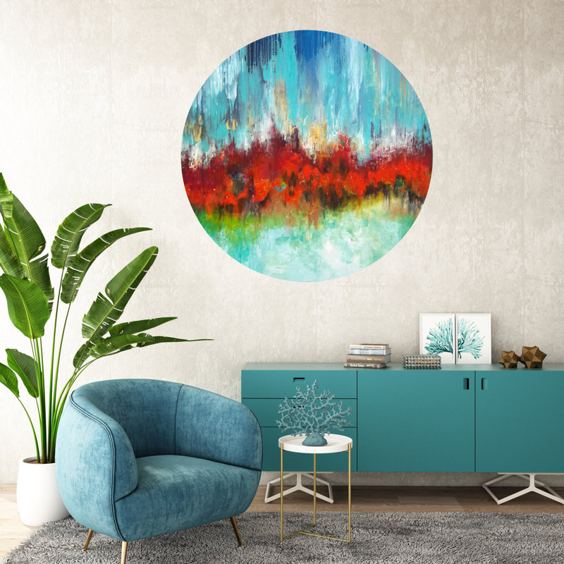 Décalcomanie murale rivière of flamme