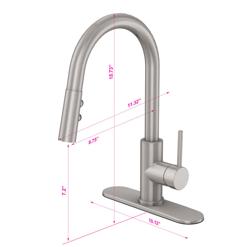 Robinet de cuisine Vetta, Nickel brossé