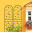 4 Pack Metal Garden Trellis 71" X 19.7" Rustproof Trellis For Climbing Plants Outdoor Flower Support Bird Deco Black