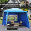 Outsunny 2.4 x 2.4m UV50+ Pop Up Gazebo Canopy Tent with Carry Bag-1849489405