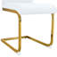 Chaise de salle à manger de luxe en polyuréthane blanc 8 pièces-762083637-762083638