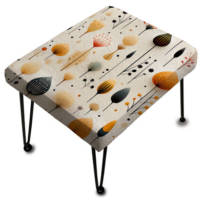 Scandinavian Midcentury Harmony - Midcentury Rectangle Ottoman