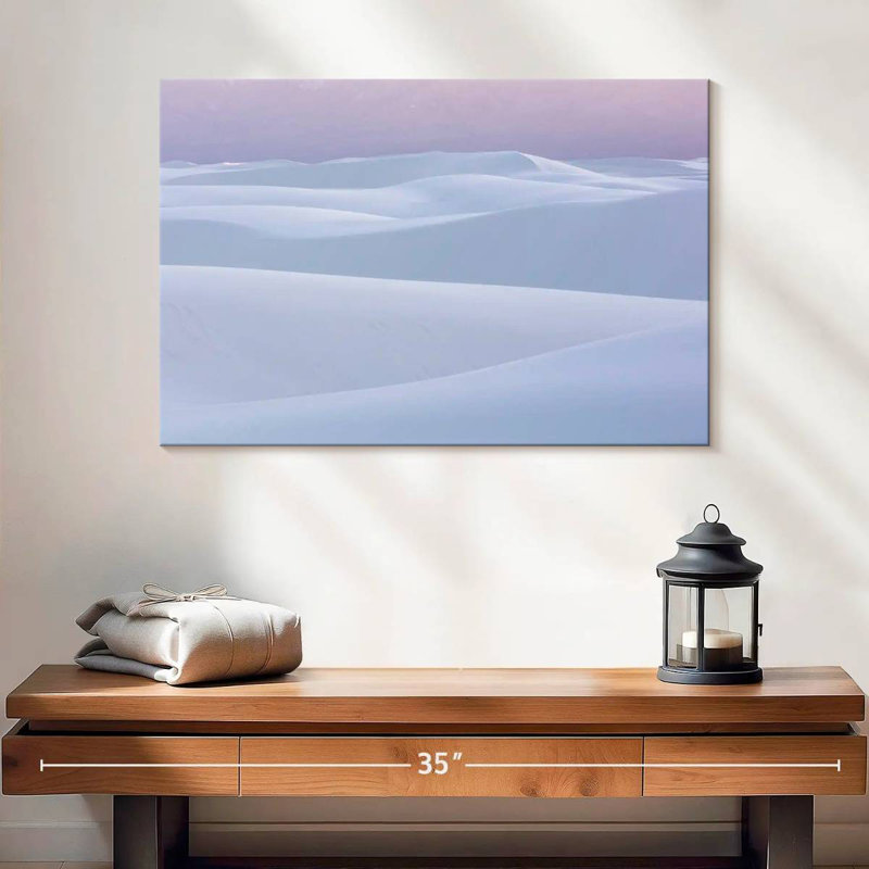 Dunes de sable d'Alvord dans le sable blanc, H 16 po x l 24 po