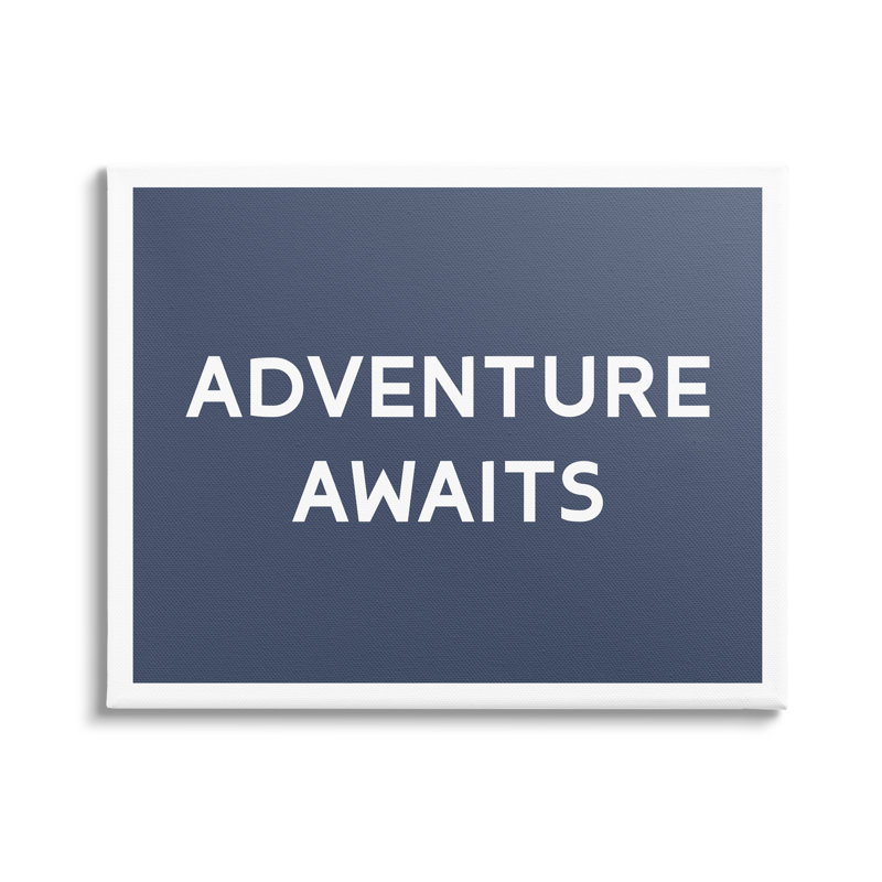 "Au-630-Canvas", "Adventure Awaits Motivating Expression" sur toile par Lil 'Rue, impression, H 30 po x l 40 po x P 1,5 po