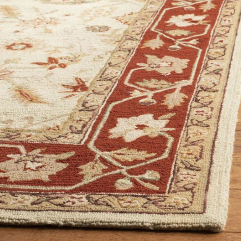 Chelsea Hand Hooked Wool Pile Oriental Rug, Rectangle 5'3" x 8'3"