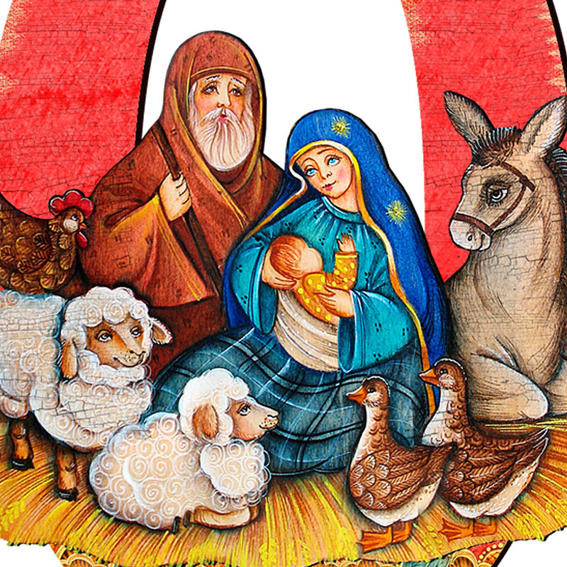 Joy Nativity Yard Lawn Art