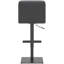 Hether Swivel Upholstered and Faux Leather Adjustable Height Bar Stool with Steel Frame-883036471