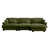 Velours vert olive