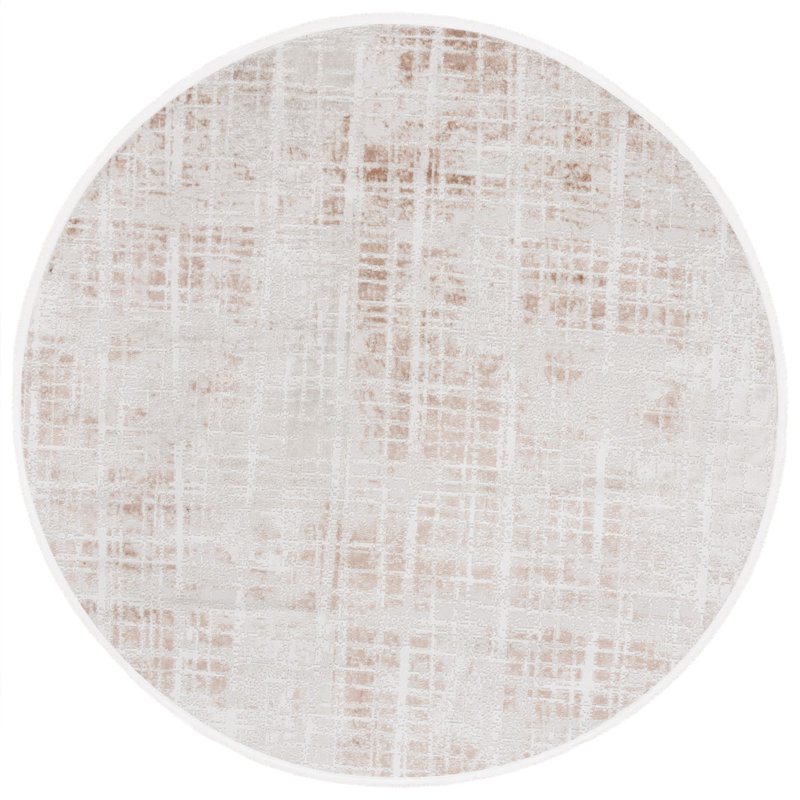Candelario Performance Abstract Rug, Round 6'7"
