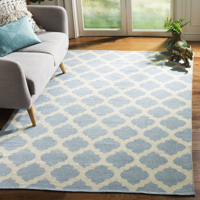 Romona Hand Woven Cotton Geometric Rug