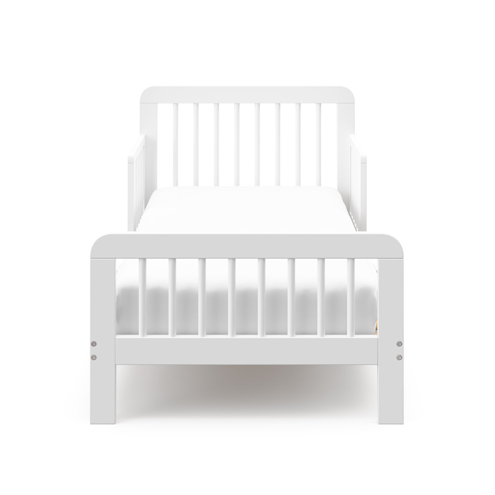 Pasadena Toddler Bed with Guardrails, White