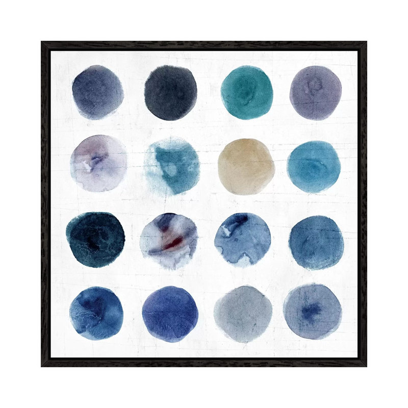 Encompassed Indigo by Isabelle Z - Painting on Canvas, Black Framed, 66.04 cm H x 66.04 cm W