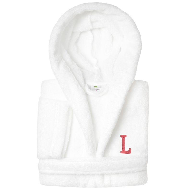 Peignoir à capuche double 100% polyester personnalisé, L, L, Rouge