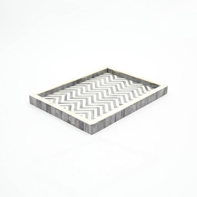 Handmade Wooden Rectangle Tray-Décor & Serving Tray- 16X12x1.5"