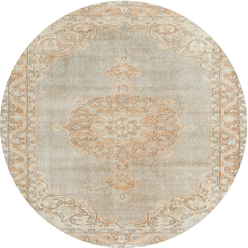 Oriental Indoor Rug, Round 3'