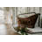 67" Hammered Double Slipper Bathtub With Rings-99023269