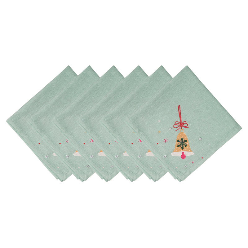 Vintage Christmas Napkin Set of 6