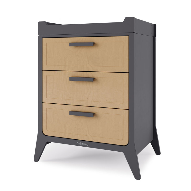 Snuzfino 2 Piece Nursery Furniture Set, Slate/Natural
