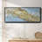 Mistral V in Azure - Framed Canvas-110606411