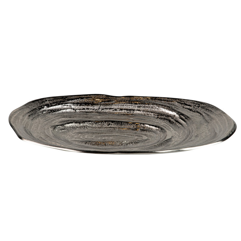 Aluminum Tray, Silver, 4cm H x 37cm W x 20cm D