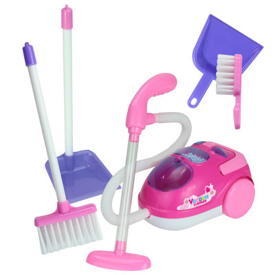 Ensemble 5 pièces d'aspirateur avec balais et pelles pour poupées 18 "Sophia