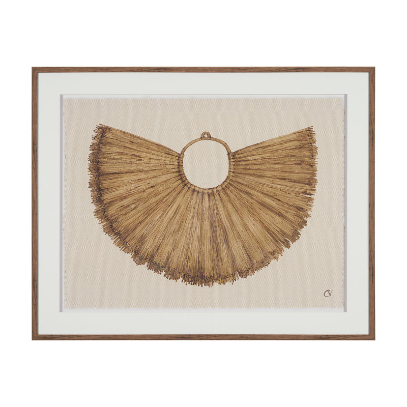 Collier Wilene I By Studio, 51,5 cm (L) x 1,5 cm (l) x 41,5 cm (H), Estampe encadrée avec passe-partout Collier Papou