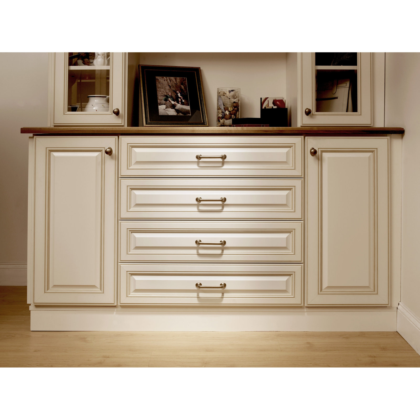Aspen Rounded Bar Cabinet Pull, Light Bronze, 9" Center to Center