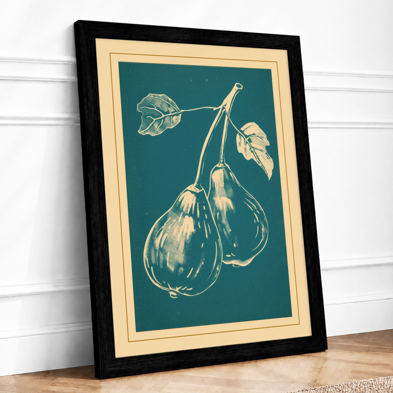 Pear Branch Study Botanical - Print, A1 - 84.1 x 59.4 cm, Black