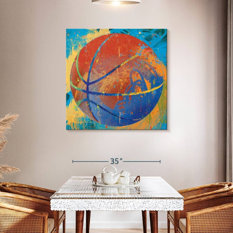 Sireci Basketball Paint Splash, 39" H x 39" W