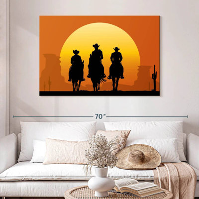 Lelar Cowboys On Horses