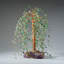 Genuine Green Aventurine Gemstone Willow Tree On Fluorite Base