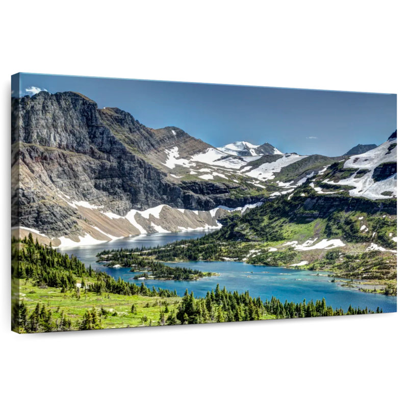 Paysage du lac caché Alvord, H 24 po x l 36 po