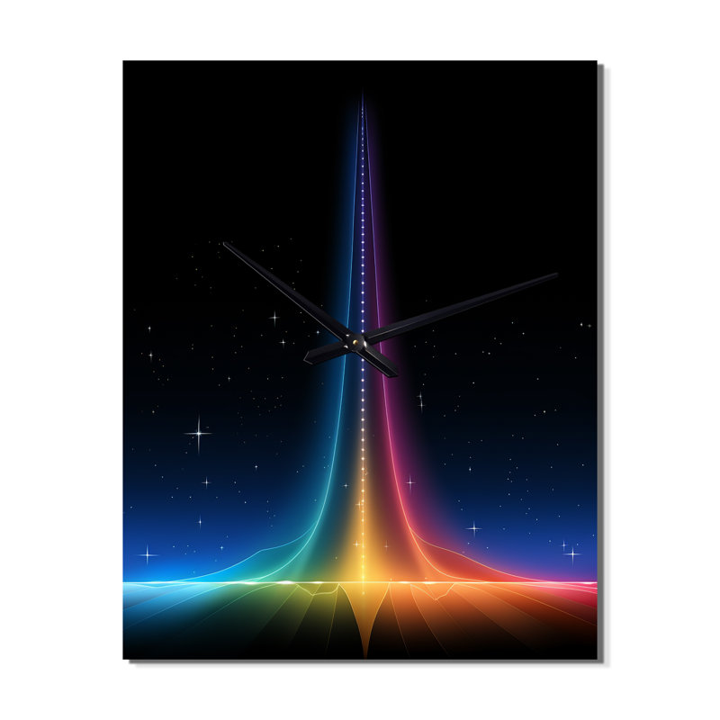 Horloge murale Singularity Consciousness Ascension IV, H 32 po x l 16 po x P 1 po