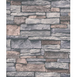 Bricks and More Collection Black Sandstone Splendour Wallpaper Roll