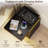 Nightstand with Charging Station Modern Nightstand with LED Light and Drawers Bedside Tables/End Table for Bedroom-1684060470