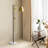 73.2" Metal And Marble Task Floor Lamp