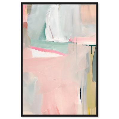 Lullaby in Pink Canvas Colorful Pastel Art by Art Remedy
