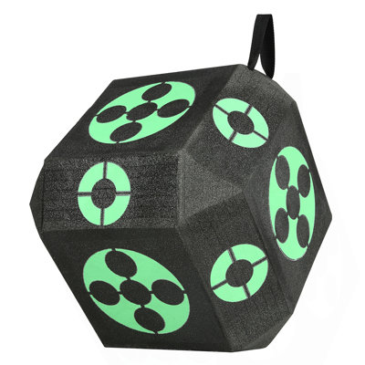 Archery Target, 15"x15" All-side Shotting Archery Arrow Target, Outdoor Portable Archery Target with Carry Handle, Easy Arrow Removal, Great Visibility, Lightweight, Easy to Transport, Black