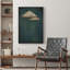 Œuvre de décoration murale minimaliste bleu marine foncé foncé-98126359-98126361