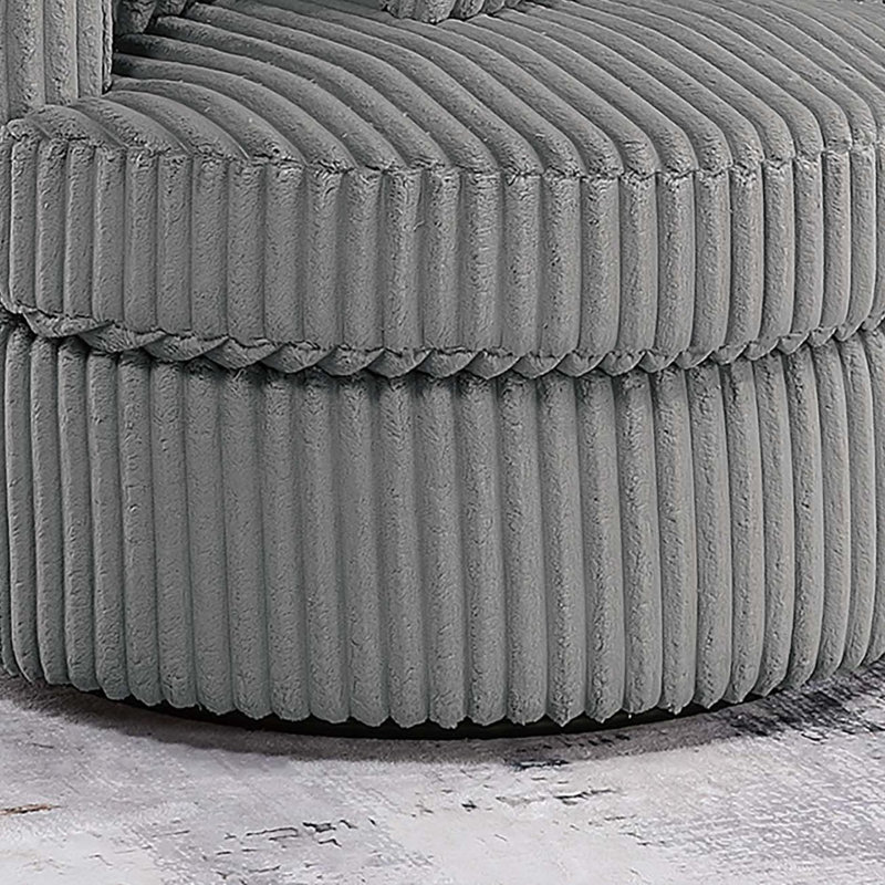 Chaise rembourrée confortable et pivotante, Fumée