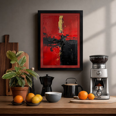 Luminous Gesture Abstract - Framed Print